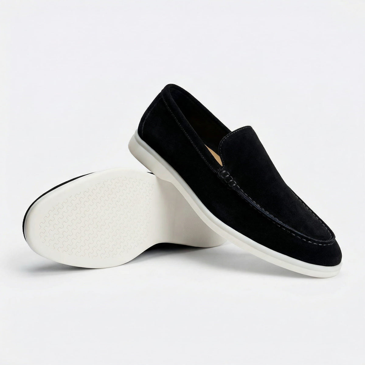 The Richmond Suede Loafer — Black