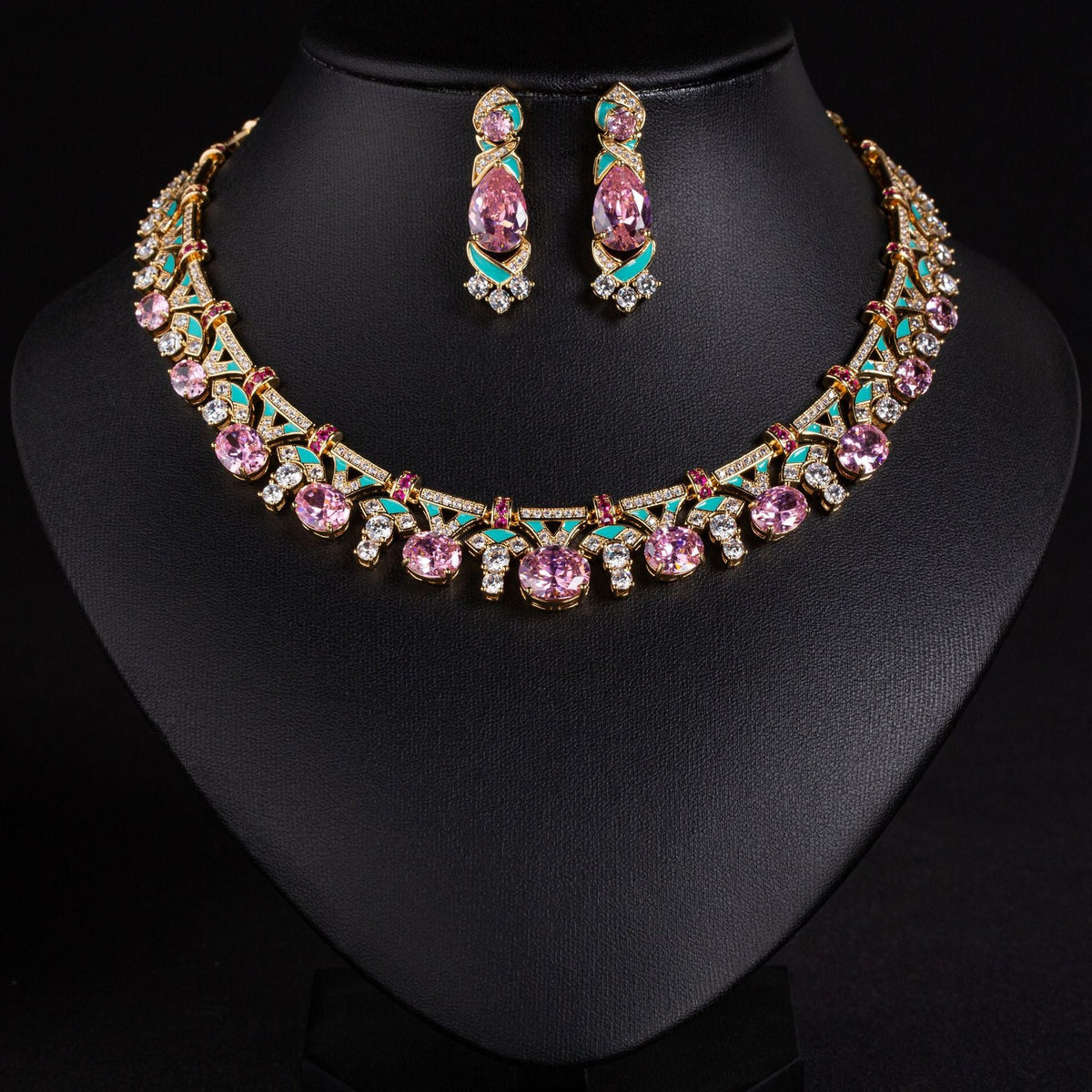 Lila Necklace and Earrings Set