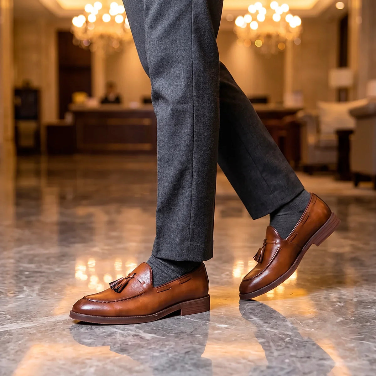 The Mayfair Tassel Loafer — Cognac