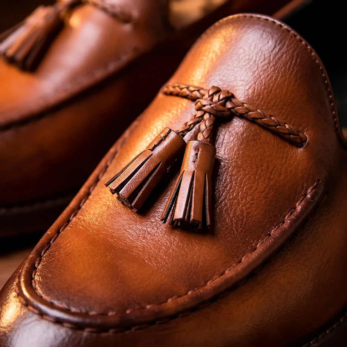 The Mayfair Tassel Loafer — Cognac