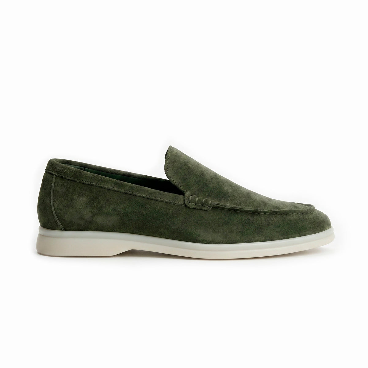 The Richmond Suede Loafer — Olive