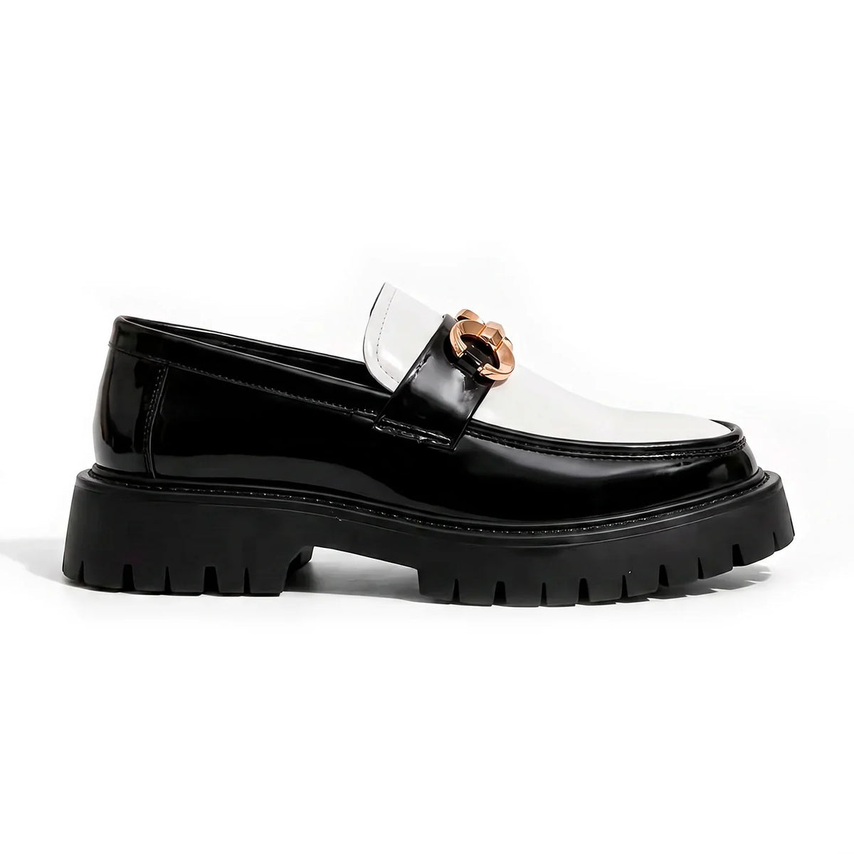 The Soho Loafer – White & Black