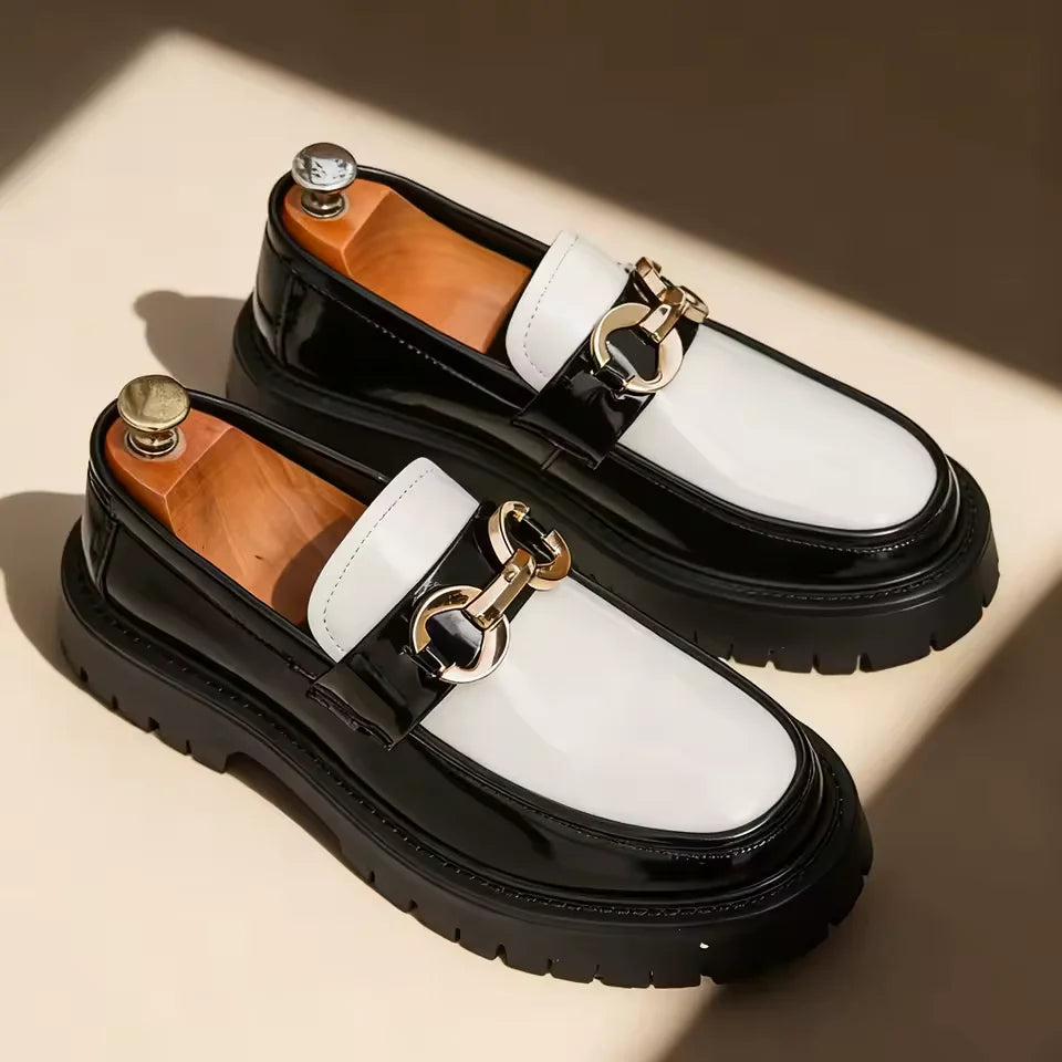 The Soho Loafer – White & Black