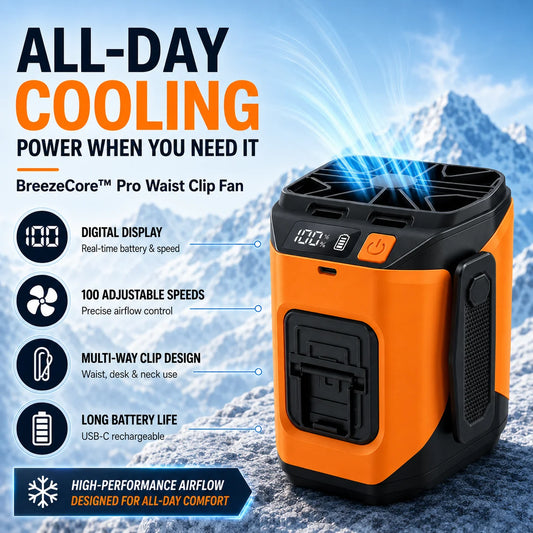 BreezeCore™ Pro Waist Clip Fan
