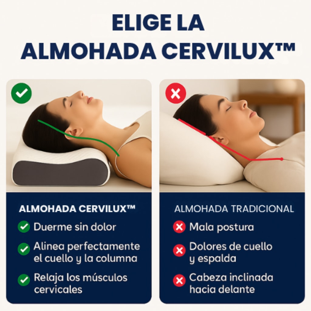 [COMPRA 1 Y LLEVA 2] Almohada CerviLux™ - Redescubre el placer de despertar sin dolores